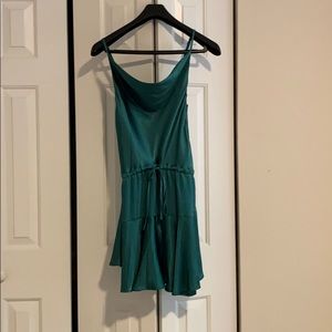 Princess Polly: Green Draw String Mini Dress